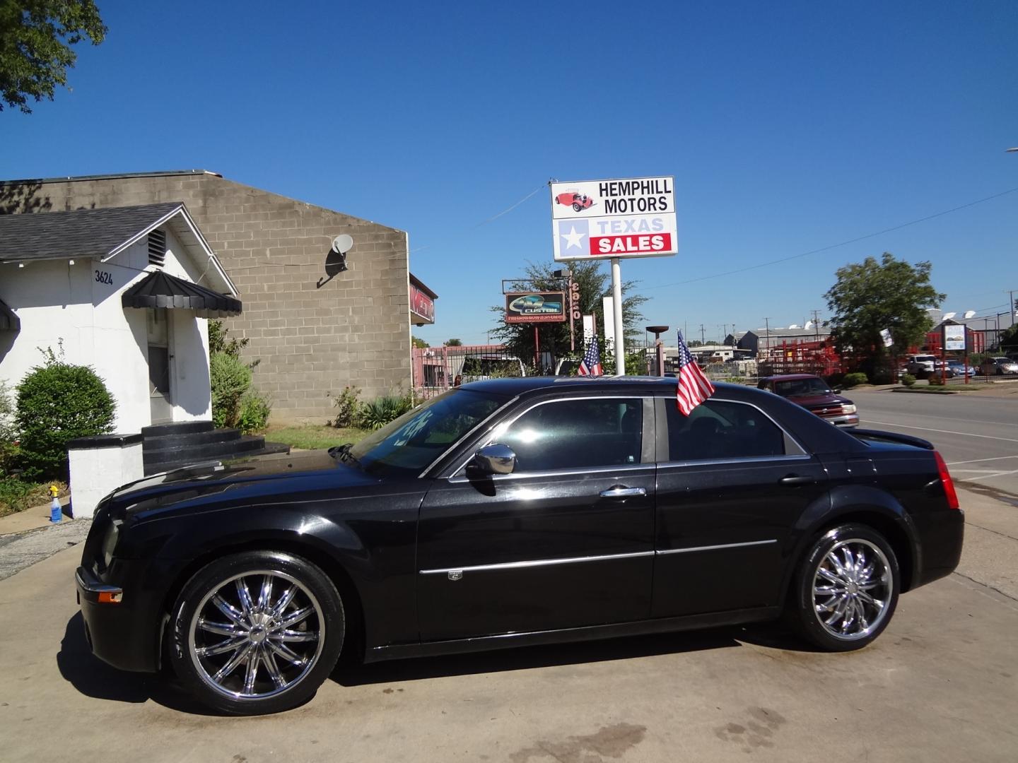 2010 Black Chrysler 300 C HEMI RWD (2C3CA6CT9AH) with an 5.7L V8 OHV 16V engine, Automatic transmission, located at 3624 Hemphill St., Fort Worth, TX, 76110, (817) 926-8921, 32.696205, -97.331985 - Photo#1