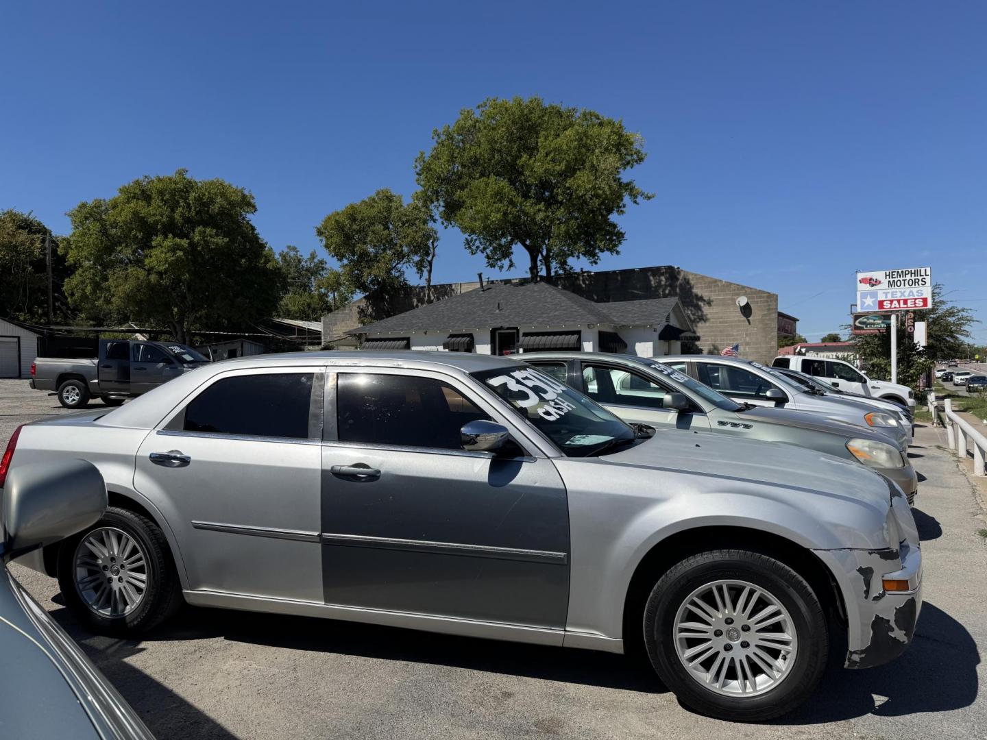 2010 Silver Chrysler 300 Touring (2C3CA5CV9AH) with an 3.5L V6 SOHC 24V engine, Automatic transmission, located at 3624 Hemphill St., Fort Worth, TX, 76110, (817) 926-8921, 32.696205, -97.331985 - Photo#0